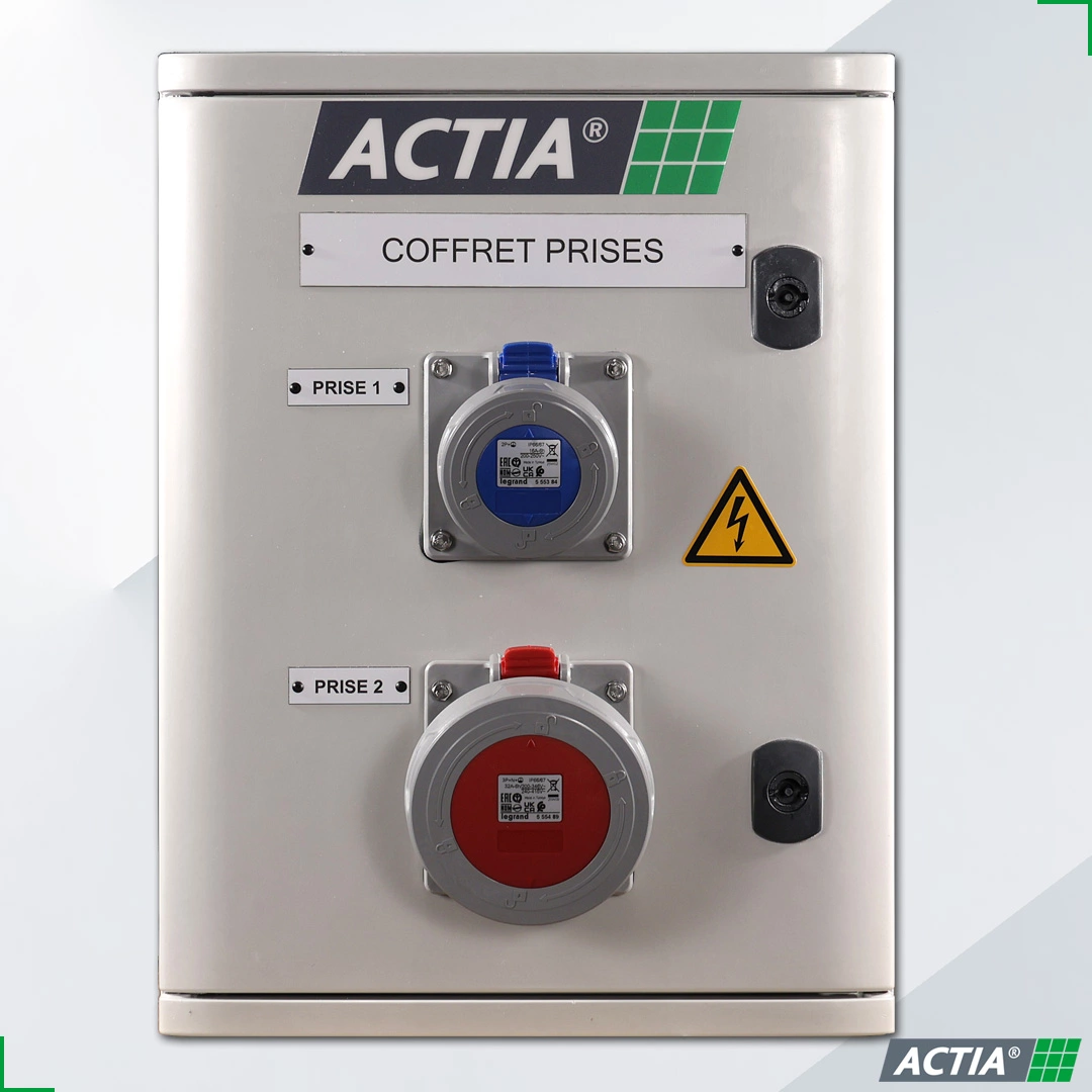 Distribución de Baja Tensión Cuadro de enchufes para alimentación y protección - ACTIA Energy