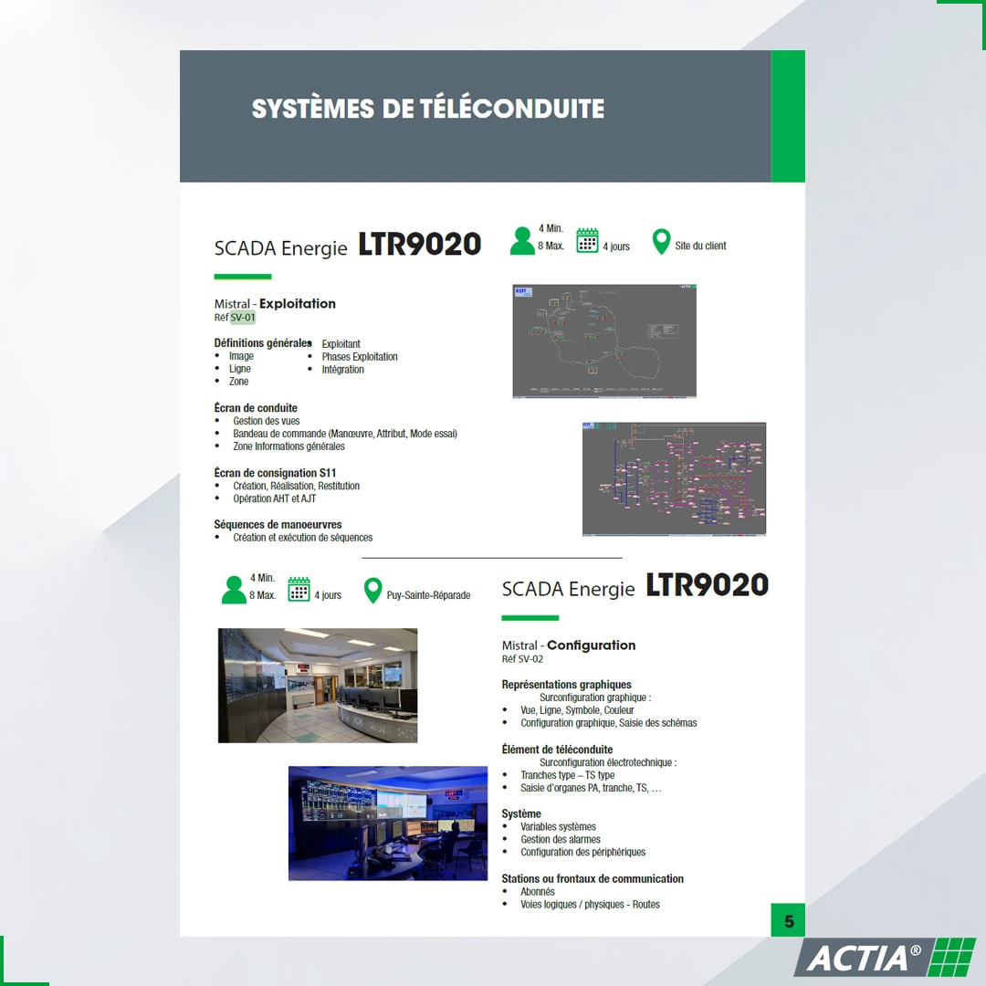Catálogo de formación ACTIA Energy Formación en telecontrol SCADA - ACTIA Energy