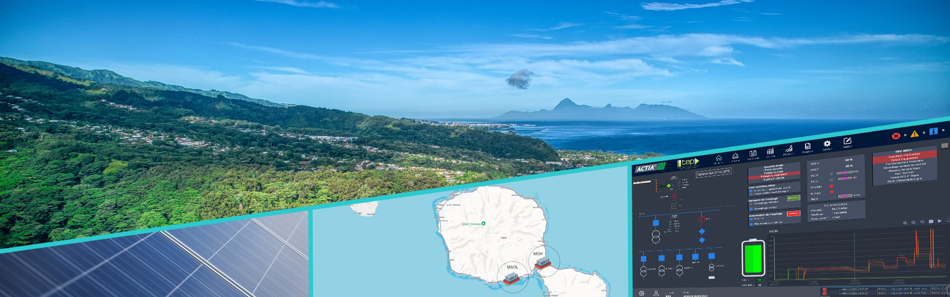Supervision énergétique à Tahiti : solution EMS ACTIA Energy