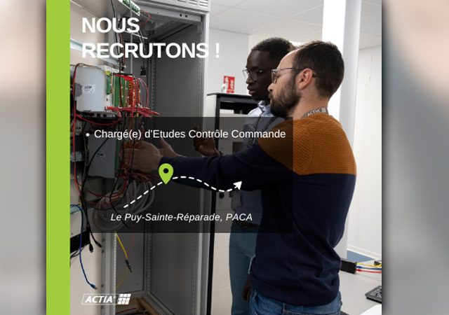 Chargé Étude Contrôle Commande