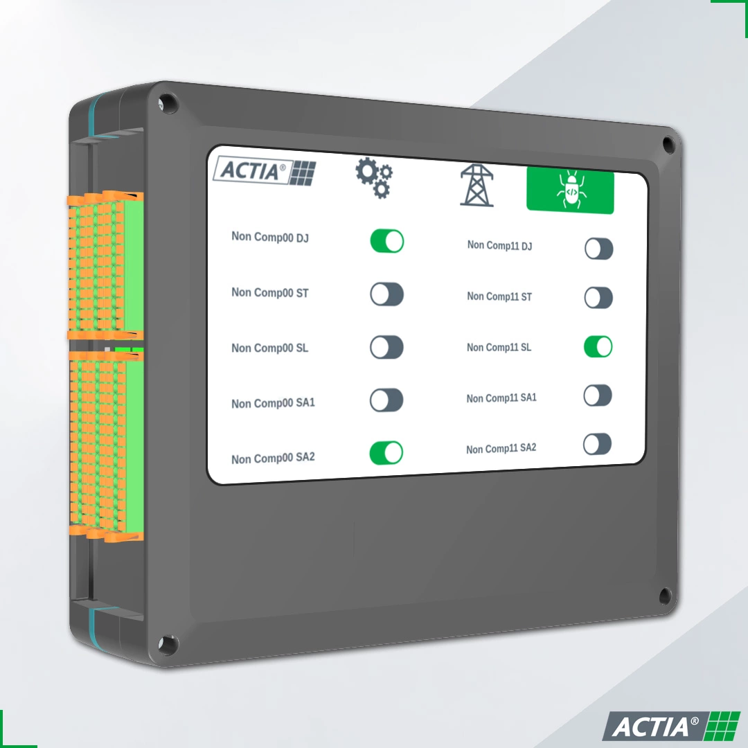 Medio de prueba y supervisión de rede Tableta táctil autónoma para simulación y supervisión - ACTIA Energy